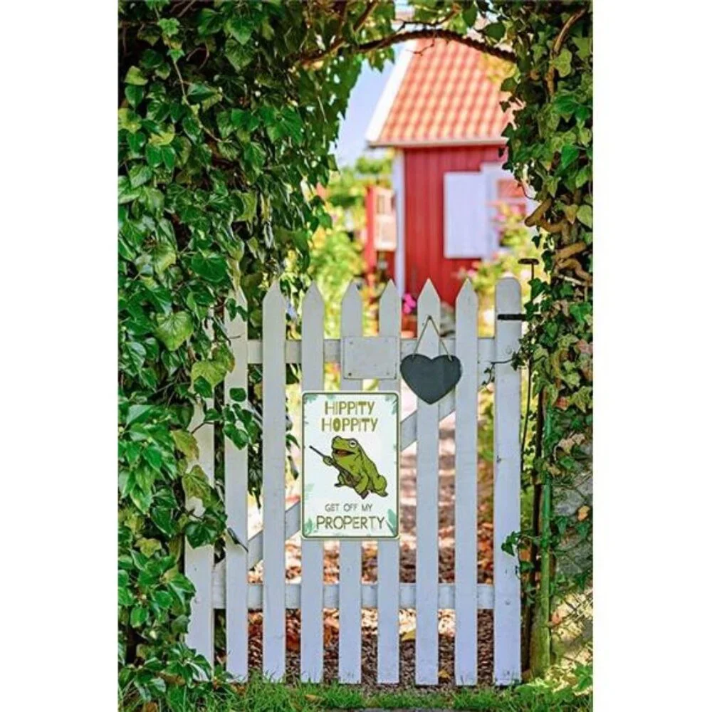 Bestylez Funny Metal Sign Door Sign Frog Decor For Bedroom, Bar, Garage, Yard -